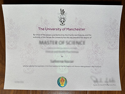 How to order a 100% copy University of Manchester diploma in 2024? 如何在 2024 年订购 100% 副本的曼彻斯特大学文凭?