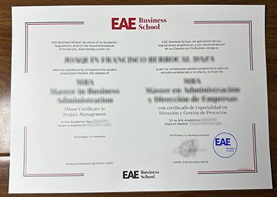 The easiest steps to buy a fake EAE Business School certificate in Spain. 在西班牙购买假 EAE 商学院证书的最简单步骤。