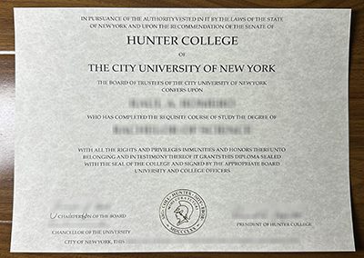 How much does to order a fake CUNY Hunter College degree in 2025? 2025 年订购纽约市立大学亨特学院 (CUNY Hunter College) 假学位需要多少钱？