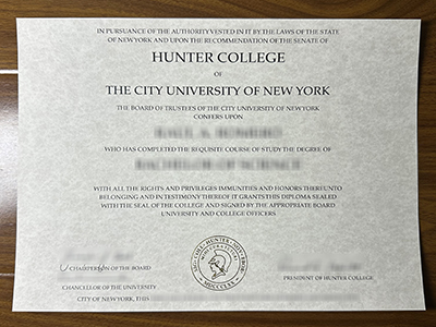 How much does to order a fake CUNY Hunter College degree in 2025? 2025 年订购纽约市立大学亨特学院 (CUNY Hunter College) 假学位需要多少钱？