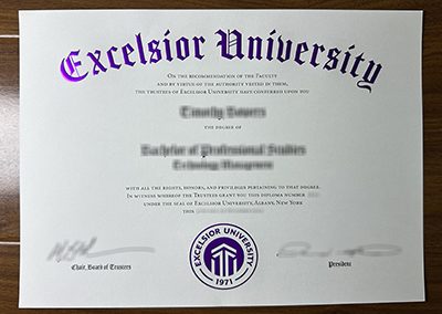 Is it easy to obtain a fake Excelsior University diploma in 3 days? 三天内能轻松获得假的埃克塞尔西奥大学文凭吗？