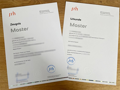 Is it easy to obtain a fake SRH Fernhochschule master urkunde and zeugnis quickly? 能否快速获得伪造的SRH Fernhochschule硕士证书和成绩单？