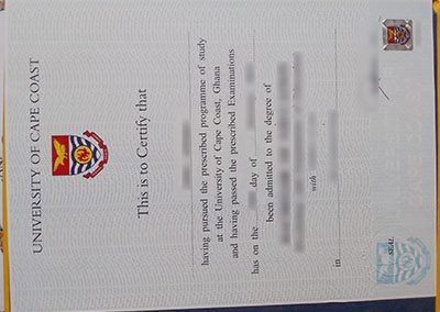 The free sample of a University of Cape Coast diploma online. 免费在线获取科特角大学文凭样本。