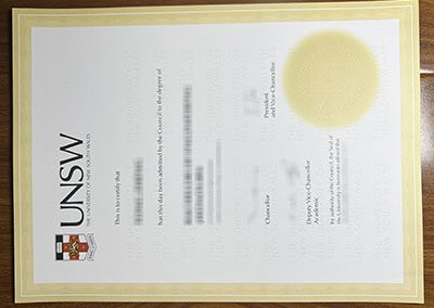 How does a University of New South Wales diploma look like? 新南威尔士大学的文凭长什么样？